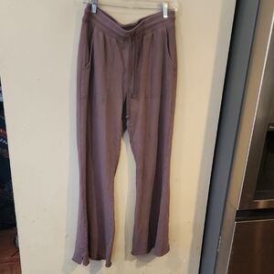 Aerie Chocolate Brown  Distressed Knit Leggings